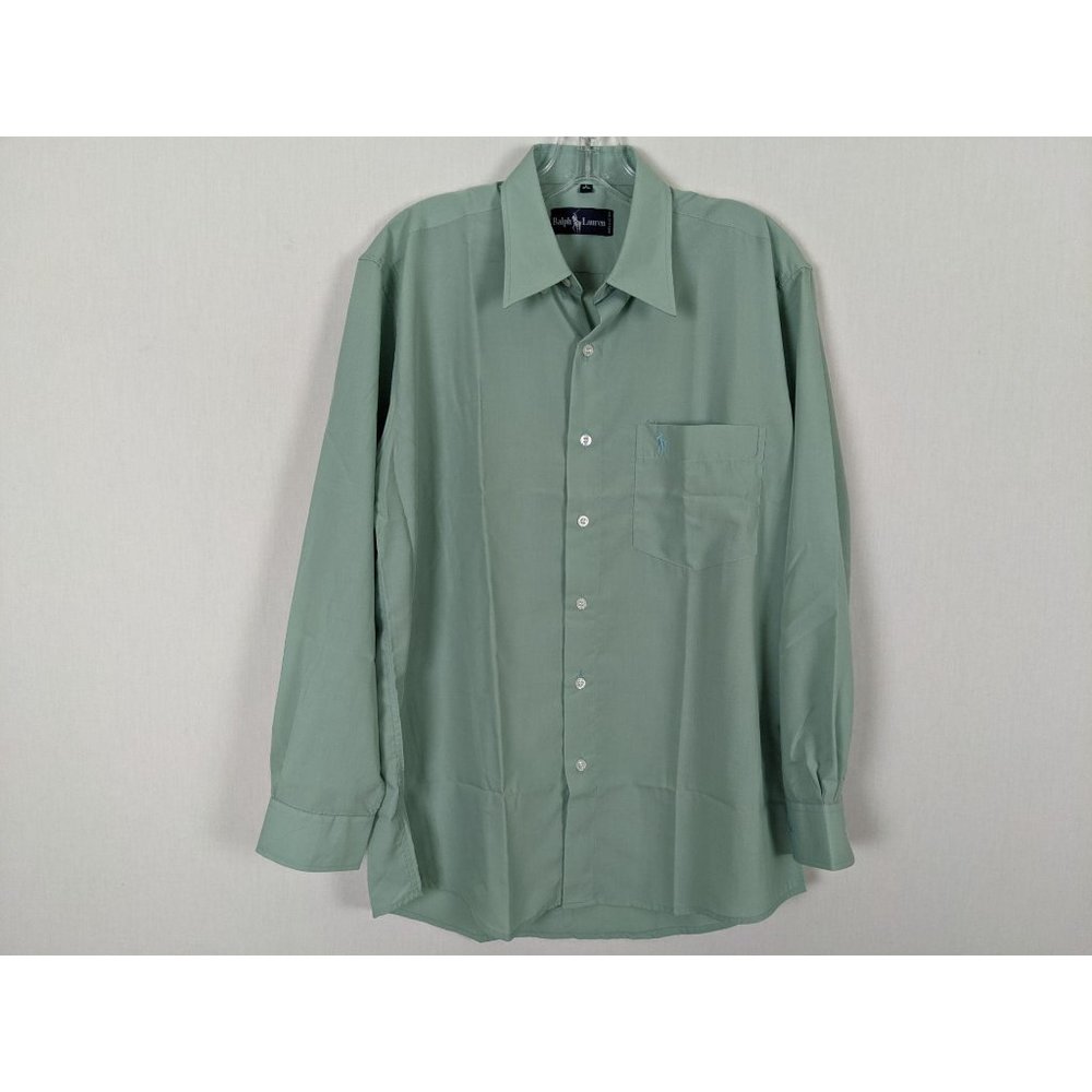 Vintage Ralph Lauren sea green button front shirt